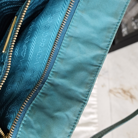Prada Tessuto Nylon Turquoise Tote bag - Picture 4 of 13